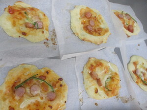 2歳児　クッキングpizza